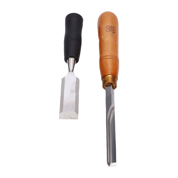 OVTSC Woodworking Chisel Set Right Angle Corner Chisel and Flat Chisel for Wood Stone Carving, 2 Pieces