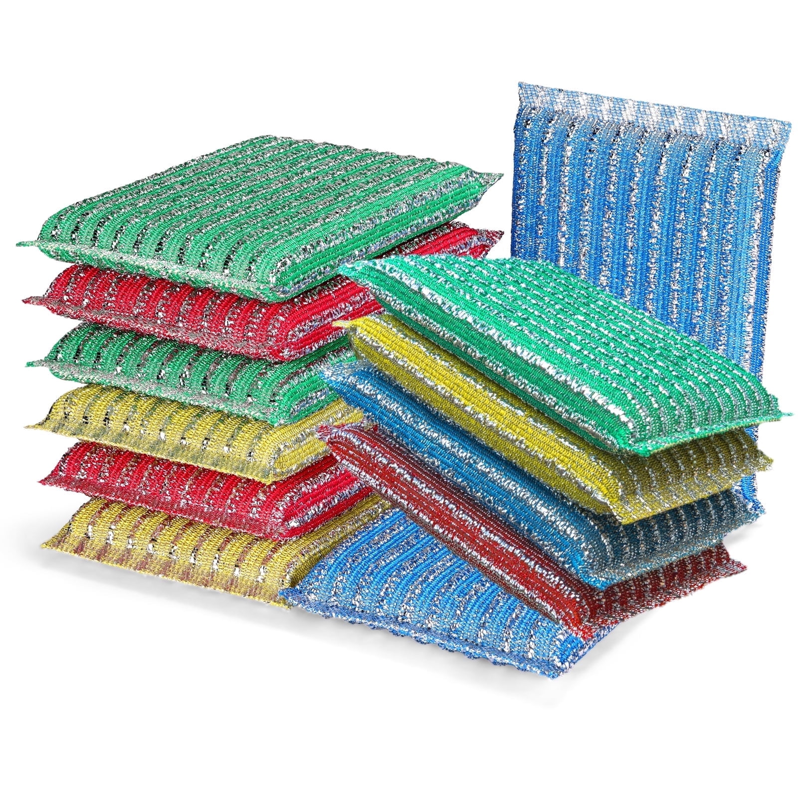 OVWO Cleaning Sponges Kitchen, 12Pads Upgraded Dish Sponge with 4 ...