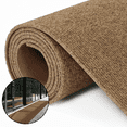 thumbnail image 1 of OVYEFR Runner Rug, 3 x 16.4 FT Large Commercial Rugs with Rubber Backing, Indoor Outdoor Carpet Runner, Brown, 1 of 9