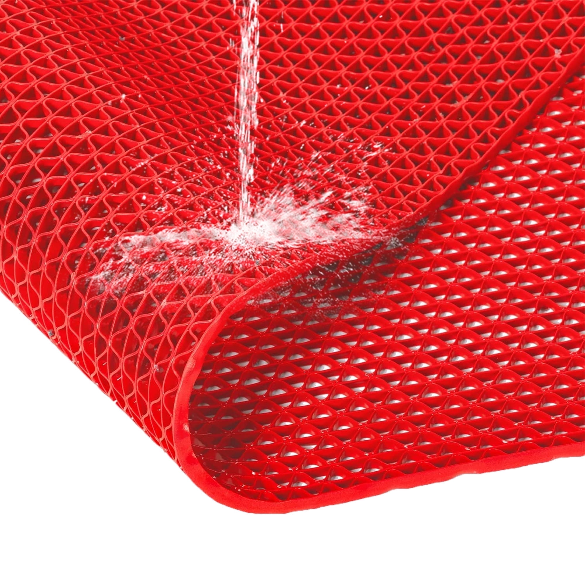 OVYEOFR Pool Deck Drainage Mat –3 x 10Ft Non-Slip PVC Mesh Flooring for ...