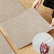 OVYEOFR 12" x 12" Carpet Tiles Peel and Stick, 12 PCS Non-Slip Self Adhesive Commercial Squares Floor Tile in Light Coffee for Home, Office, Hotel