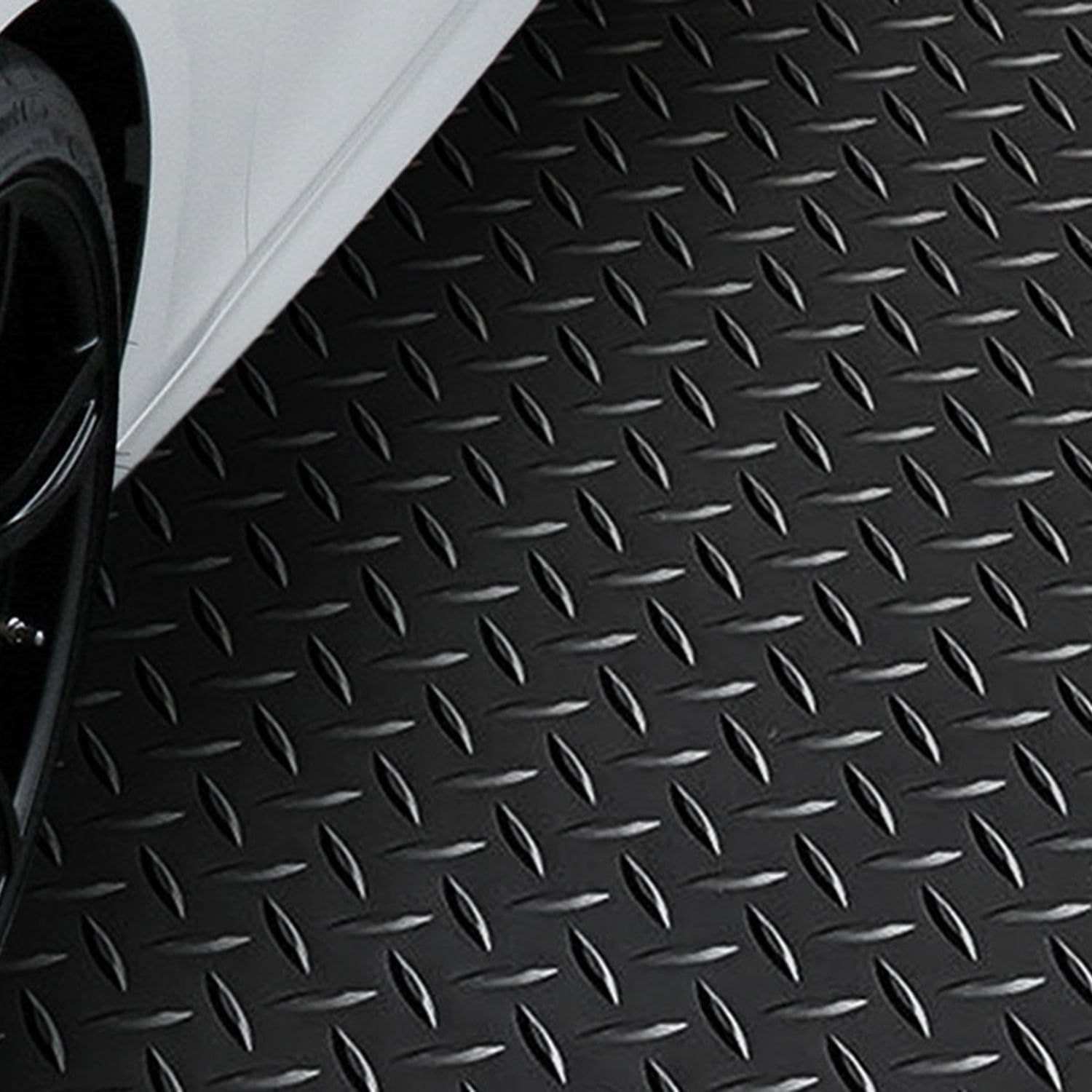 OVYEOFR 16.4 x 3.3 ft Heavy Duty Garage Floor Mat Rolls, Waterproof Non-Slip Rubber Mat for Under Car, Black