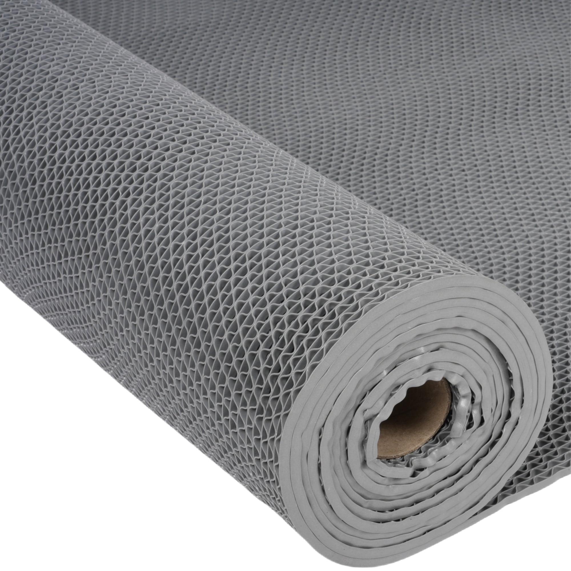 OVYEOFR Pool Mat for Floor Safety –3 x 10Ft PVC S-Shaped Non-Slip Drainage Mat Doubles as Garage Floor Tiles & Outdoor Rug Waterproof （Gray)