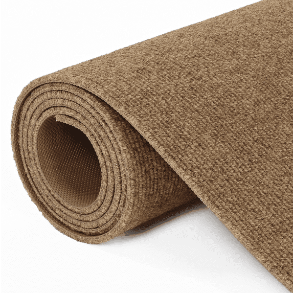 OVYEOFR Commercial Carpet, 3' x 10' Non-Slip Commercial Rug, Hallway Runner Rugs for Balcony Kitchen Garage Patio, Indoor Outdoor Brown Entrance Mat