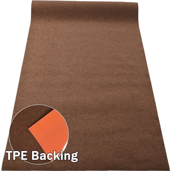 OVYEOFR 4 x 10 ft Commercial Floor Mat, Non-Slip Runner Rug with Rubber Backing for Hallways Kitchen Living Room Balconies Decks