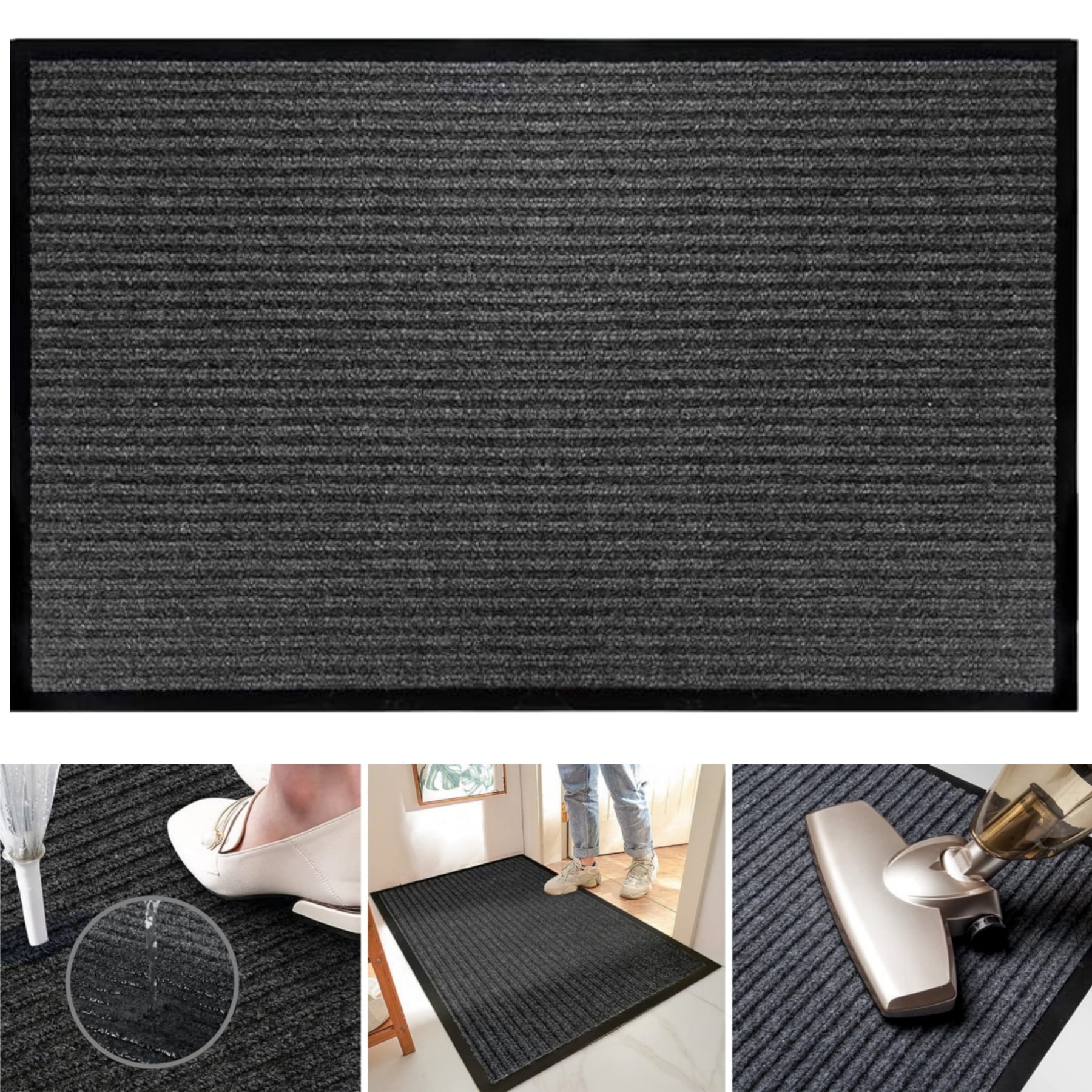 OVYEOFR Outdoor Mat, 32"x48" Indoor Doormat Non Slip, Soft and Absorbent Front Door Mat, Dirt Trapper Low Profile Entrance Mat, Entryway Rug, Floor Mat