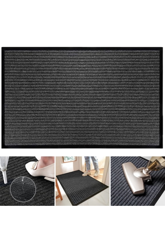 Outdoor Mat, 32"x48" Indoor Doormat Non Slip, Soft and Absorbent Front Door Mat, Dirt Trapper Low Profile Entrance Mat, Entryway Rug, Floor Mat