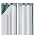 thumbnail image 1 of OVZME 100% Blackout Curtains Liner with 14 Rings, Total Darkening Thermal Theater Curtains Liner for 84 Inch long Curtains Behind，Energy Efficient Curtains for Winter, Each 40" Wx80 L, 1 of 7