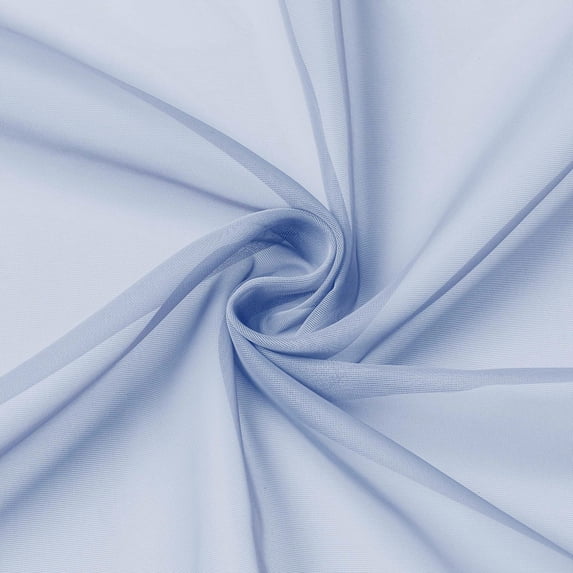 OVZME Denim Voile Sheer Curtains 63 Inch Long Set of 2, Semi Sheer Light Filtering Rod Pocket Drapes for Living Room Bedroom, Each 42x63 Inch