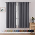 OVZME, Window Curtains, 40x63 inches, Set of 2, Room Darkening ...