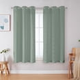 OVZME Ivy Sage Green Room Darkening Curtains for Kitchen Bedroom,3D