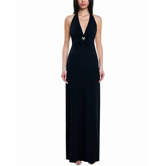 OW womens Vesper Maxi Dress, l, Black