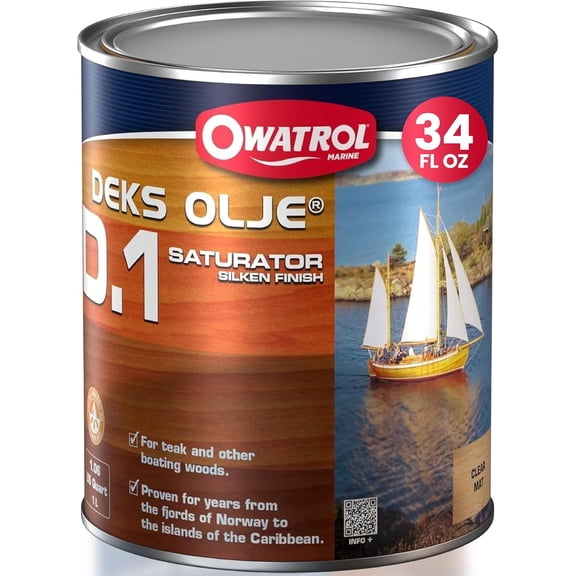 OWATROL D1 34 Oz – Exotic Wood Saturator Based on Alkyd Resins and Natural Plant Oils for Terraces Garden Furniture Boats Grating Gates – Saturator Hardwood