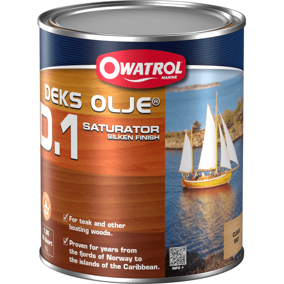 OWATROL D1 1,06 US Quart  Exotic Wood Saturator Based on Alkyd Resins and Natural Plant Oils for Terraces Garden Furniture Boats Grating Gates  Saturator Hardwood