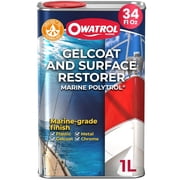 Owatrol Marine Polytrol 34 Oz - Gel Coat for Boat, Gelcoat Marine Restorer, Boat Oxidation Remover, Fiberglass Restorer for Boats, Protective Color Restorer for Marine Surfaces, Plastic & Steel