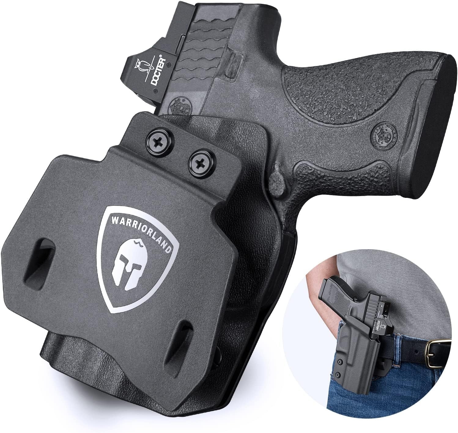 OWB Holster,Optic Cut For S&W M&P Shield Plus/M&P Shield M2.0/M&P Shield M1.0 /M&P Shield MICRO-COMPACT