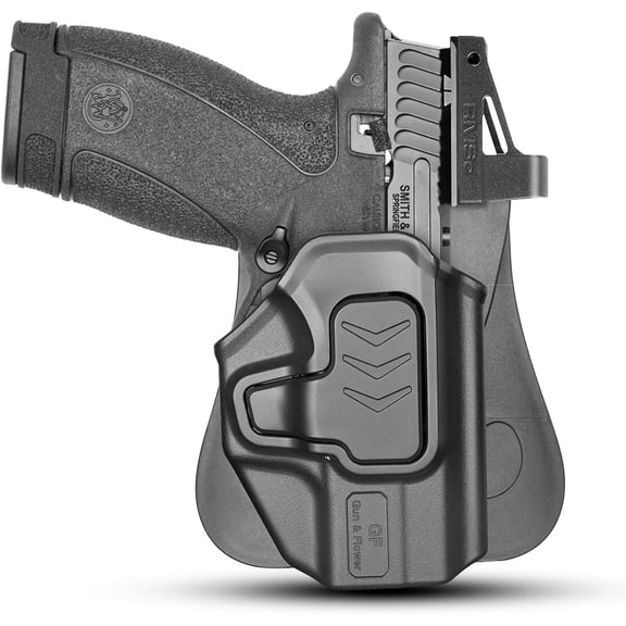 OWB Holster for S& W Bodyguard 2.0, 360 Adjustable Silicone Paddle, RDS Ready