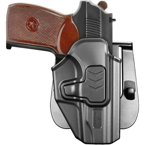 OWB Makarov PM Paddle Holster, Fits 1.5" - 2.25" Belts, Optics Cut Ready, Right Hand