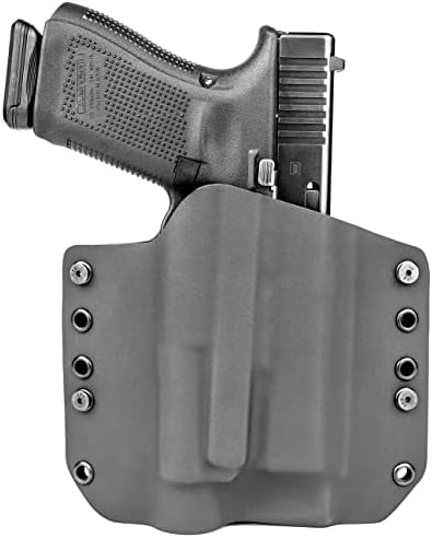 OWB Holster For Glock 20/21/37 With Olight BALDR MINI – Right-Hand Stealth Black, USA Made