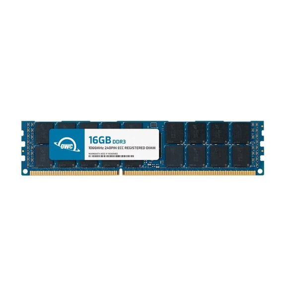 OWC 16GB DDR3 1066 PC3-8500 CL7 2Rx4 240-pin 1.5V ECC Registered RDIMM Memory RAM Module Upgrade for Select Workstations or Servers