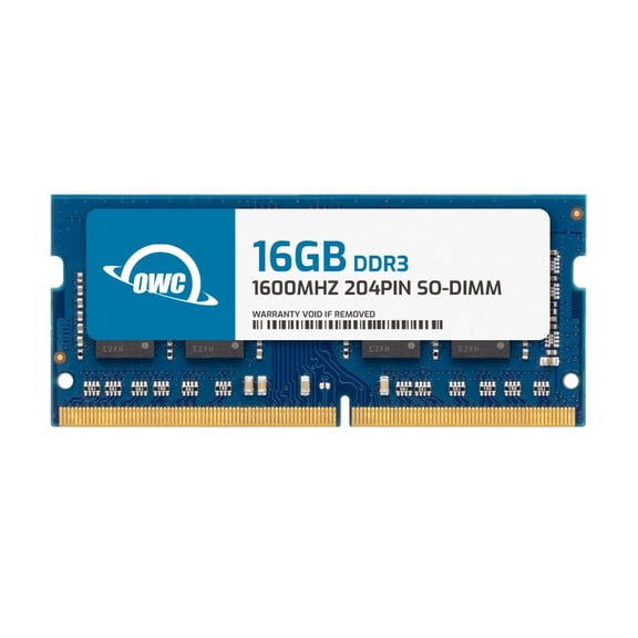 OWC 16GB DDR3L 1600 PC3L-12800 CL11 2Rx8 204-pin 1.35V Non-ECC SODIMM Memory RAM Module
