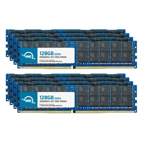 OWC 1TB (8x128GB) DDR4 2666MHz PC4-21300 CL19 4RX4 ECC Registered RDIMM 1.2V 288-pin Memory RAM Upgrade for Server TAA Compliant