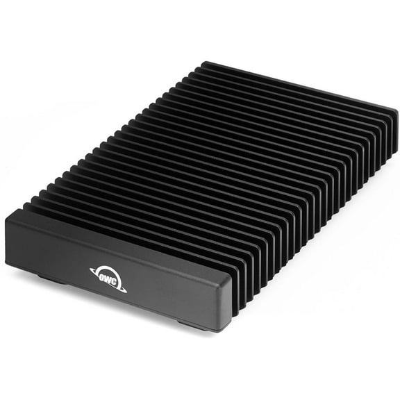 OWC / Other World Computing OWC 32.0TB Thunderbolt 40Gb/s four drive external NVMe SSD compact storage solution with SoftRAID, hard shell travel case, and 0.7M (29") Thunderbolt cable