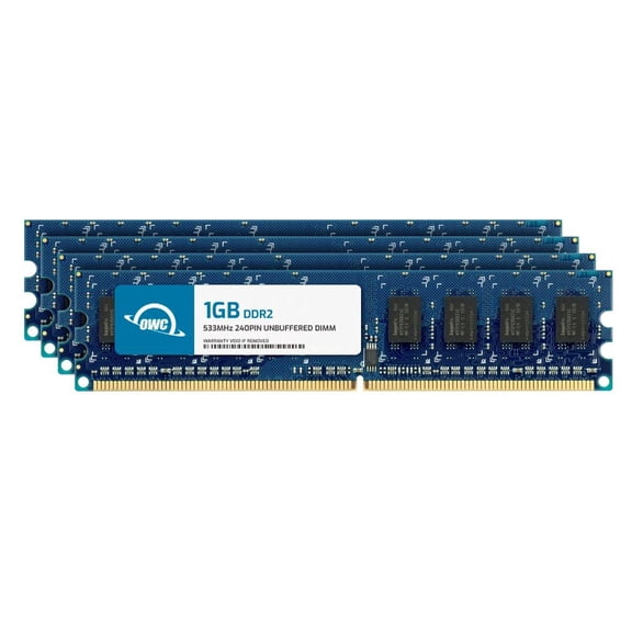 OWC 4GB (4x1GB) DDR2 533 PC2-4200 CL4 1Rx8 240-pin 1.8V Non-ECC UDIMM Memory RAM Module Upgrade Kit for Select Desktops
