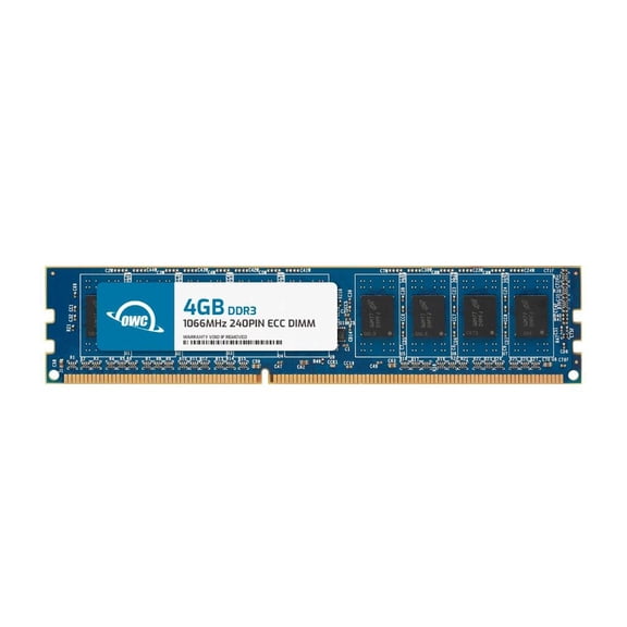 OWC 4GB DDR3 1066 PC3-8500 CL7 2Rx8 240-pin 1.5V ECC Unbuffered UDIMM Memory RAM Module Upgrade for Select Desktops, Workstations, or Servers