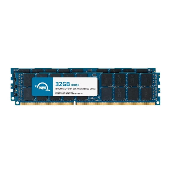 OWC 64GB (2x32GB) DDR3L 1600 PC3L-12800 CL11 4Rx4 240-pin 1.35V ECC Registered RDIMM Memory RAM Module Upgrade Kit for Select Workstations or Servers