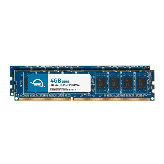 OWC 8GB (2x4GB) DDR3 1066 PC3-8500 CL7 2Rx8 240-pin 1.5V Non-ECC UDIMM Memory RAM Module Kit
