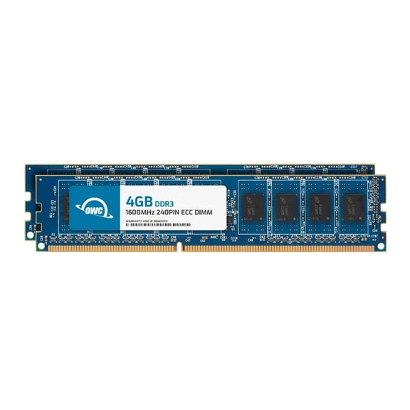 OWC 8GB (2x4GB) DDR3L 1600 PC3L-12800 CL11 2Rx8 240-pin 1.35V ECC Unbuffered UDIMM Memory RAM Module Upgrade Kit for Select Desktops, Workstations, or Servers