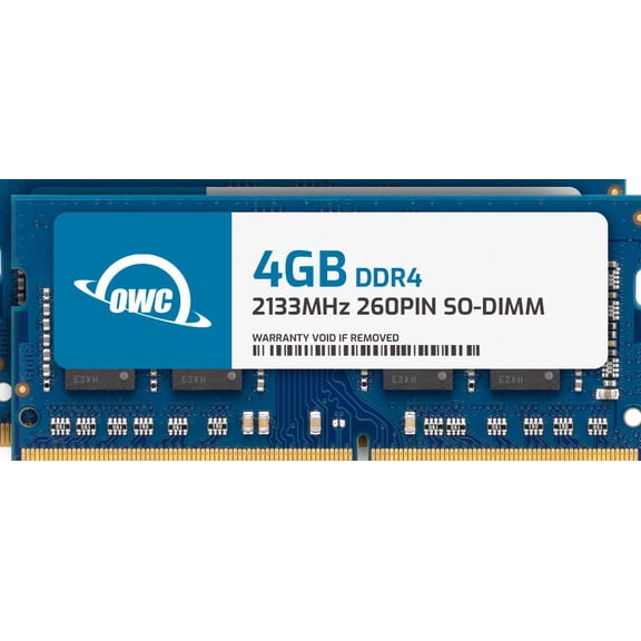 OWC 8GB (2x4GB) DDR4 2133MHZ PC4-17000 CL15 1RX8 Non-ECC SODIMM 1.2V 260-pin Laptop Notebook Memory RAM Upgrade Module