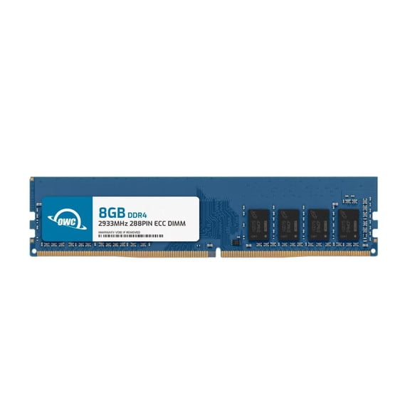 OWC 8GB DDR4 2933MHz PC4-23400 CL21 1RX8 ECC Unbuffered UDIMM 1.2V 288-pin Workstation Server Memory RAM