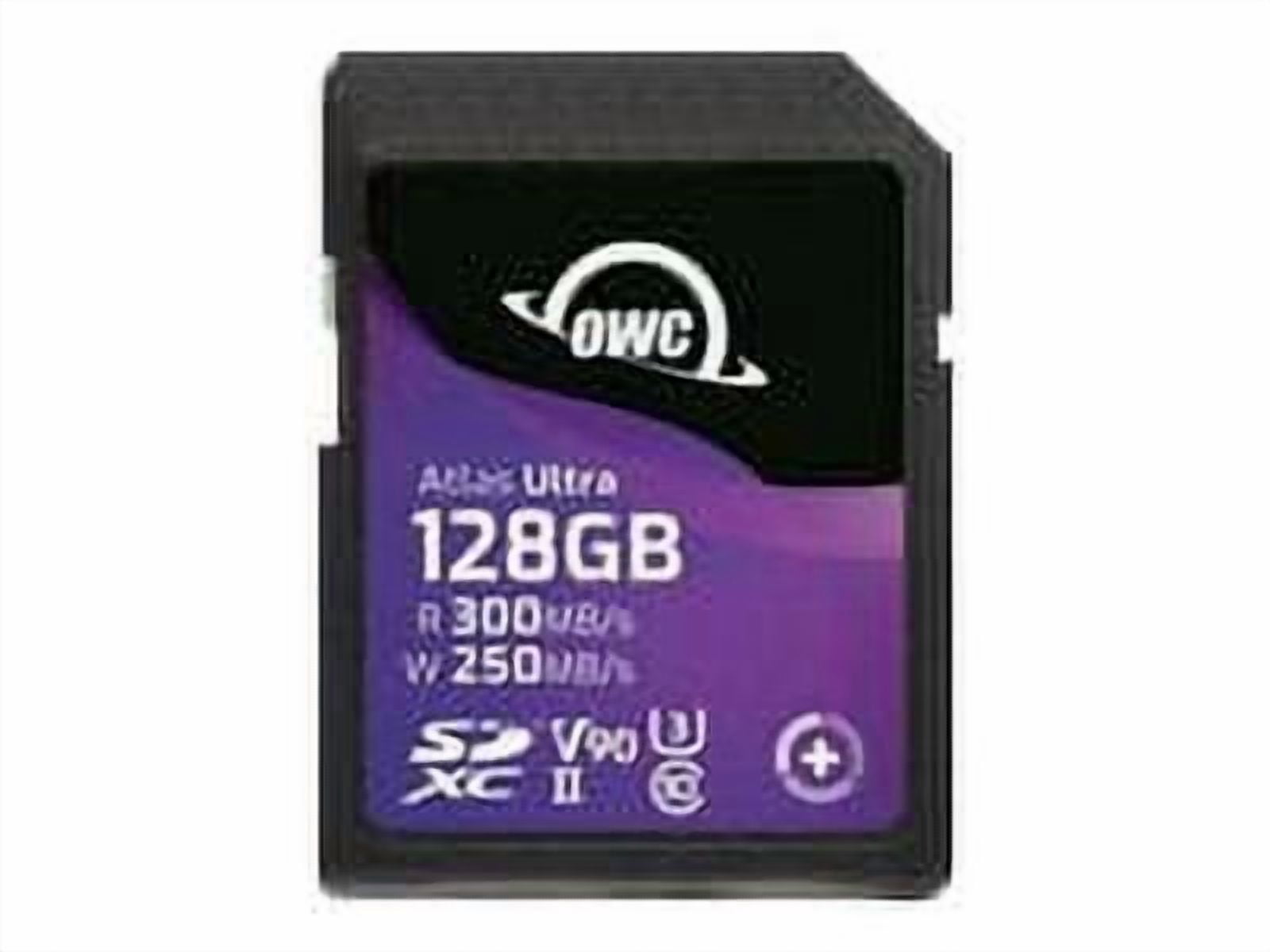 OWC Atlas Ultra - Flash memory card - 128 GB - Video Class V90 / UHS-II U3 / Class10 - SDXC UHS-II