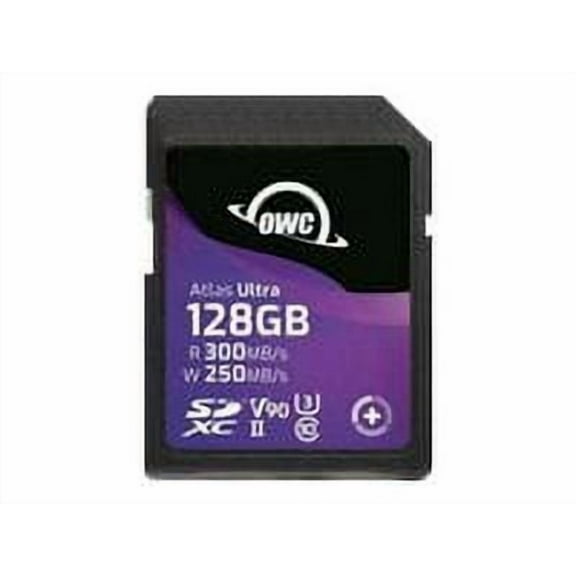 OWC Atlas Ultra - Flash memory card - 128 GB - Video Class V90 / UHS-II U3 / Class10 - SDXC UHS-II