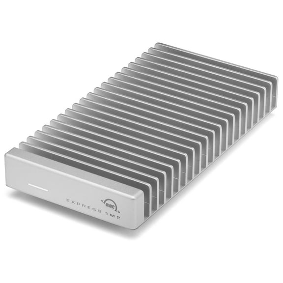OWC / Other World Computing Express 1M2 2TB USB4 Portable NVMe M.2 External SSD, Silver