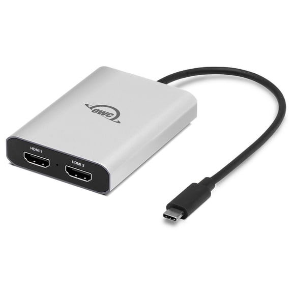 OWC / Other World Computing USB-C to Dual HDMI 4K Display Adapter with DisplayLink