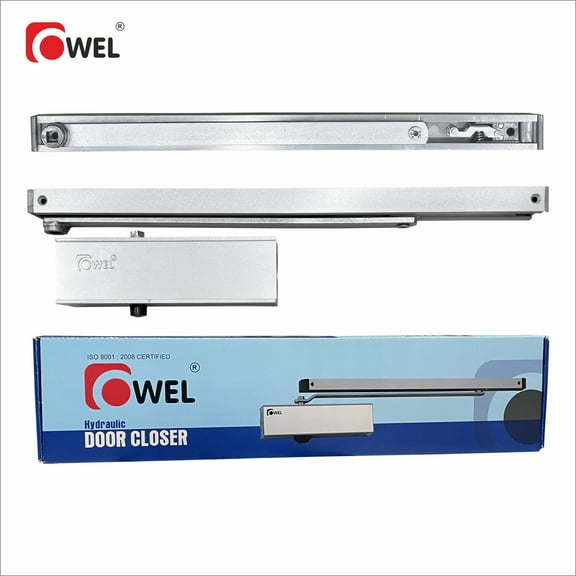 OWEL - Automatic Adjustable Door Closer for Residential/Commercial use, Heavy Duty with Slim Look and Easy Installation (Sleek & Heavy Duty VE300)