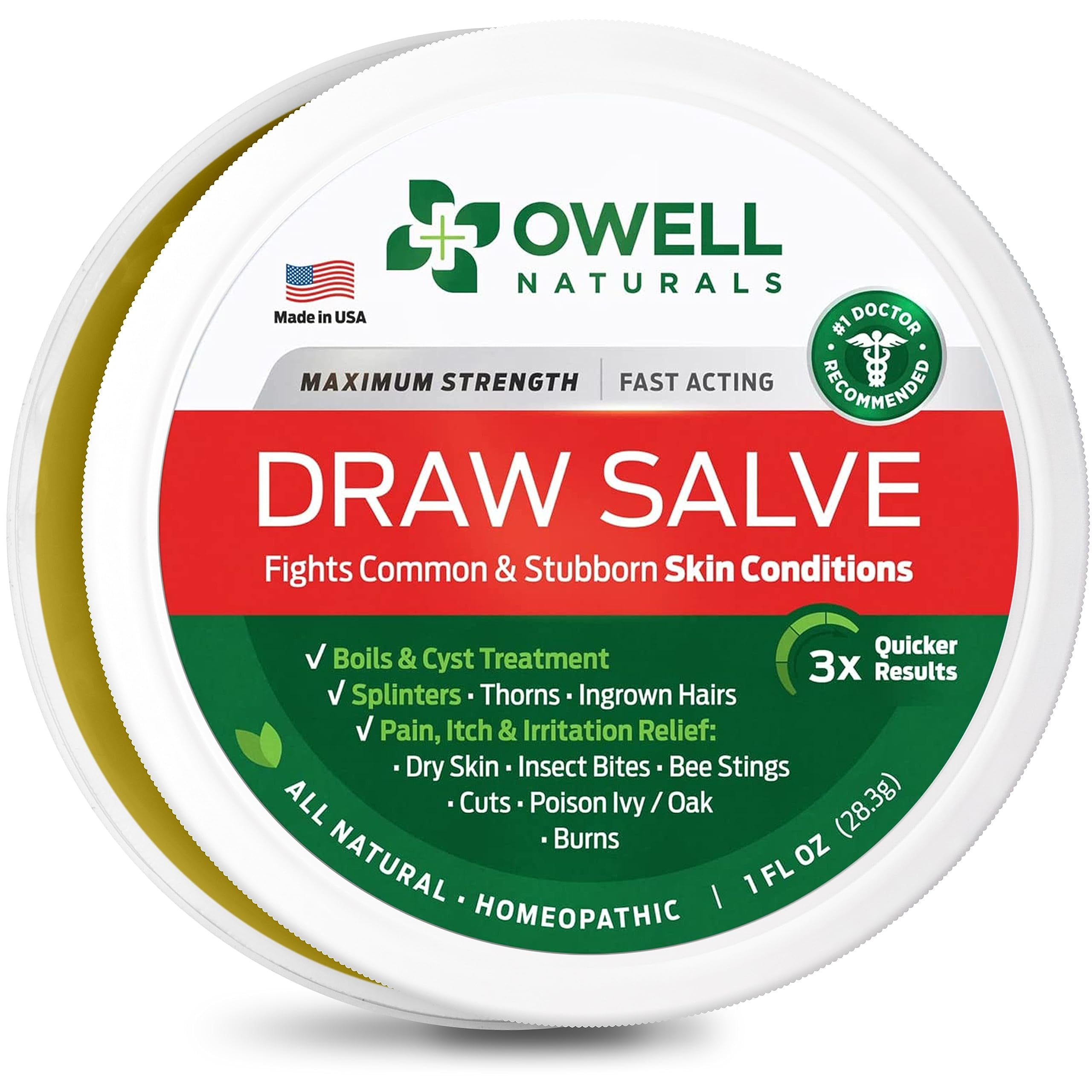 Prid Pain Relief & Irritant Drawing Salve 18gm Itch Relief for Bug Bites,  Boils