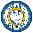 thumbnail image 1 of OWEN'S Baseball Glove Bedroom 12" Round Metal Sign Boys Room 200120029059, 1 of 1