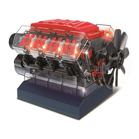 OWI OWI-39102 Vroom STEM V8 Model Combustion Engine Set - Black