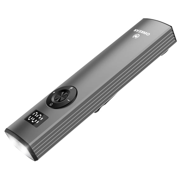 OWKEAN S12 1500 Lumens Rechargeable Flashlight, Green & White LED Dual Beam, 4 Modes, USB-C EDC Pocket Torch, Portable for Camping, Emergency & Work