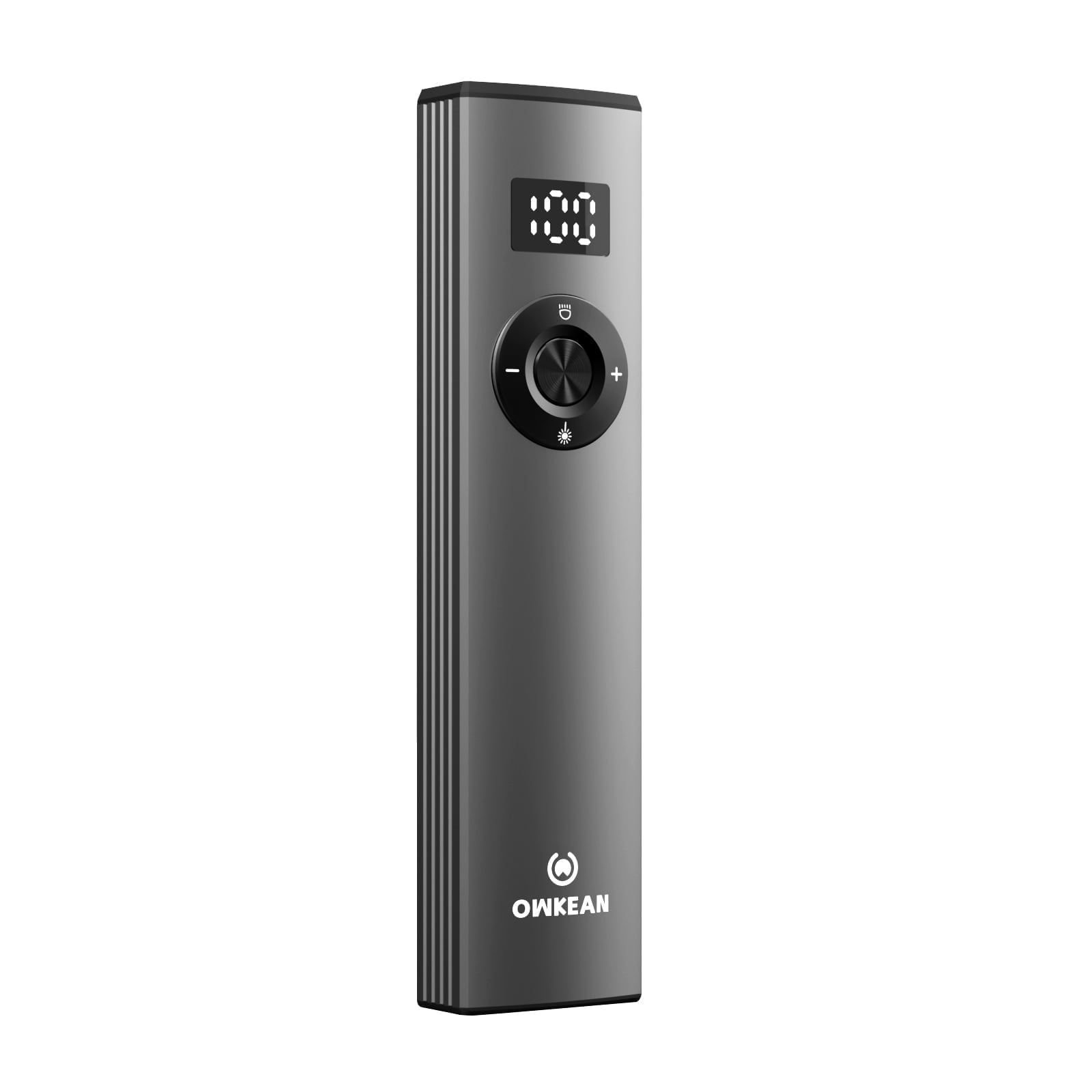 OWKEAN S16 1500 Lumens Rechargeable EDC Flashlight, Green Beam & White LED, 4 Modes, USB-C Pocket Torch, Portable for Camping, Emergency, Working, Gray