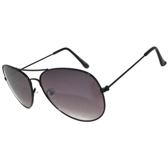 OWL Aviator Sunglasses Black Metal Frame for Men and Women