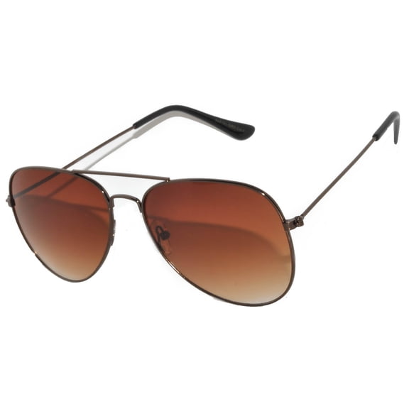 OWL Aviator Sunglasses Bronze Metal Frame for Men and Women
