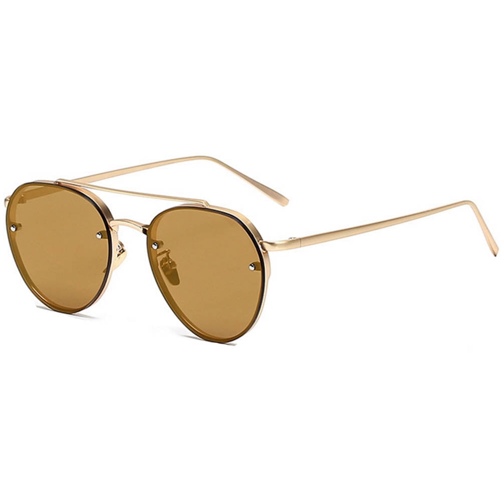OWL Aviator Womens Designer Sunglasses Gold Metal Frame  display picture 3
