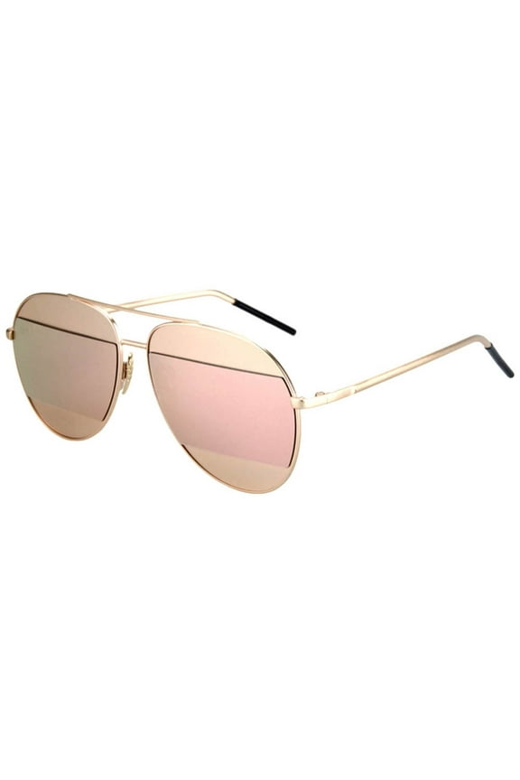 Aviator Womens Sunglasses Gold Metal Frame Ladies Mirrored Sun Glasses