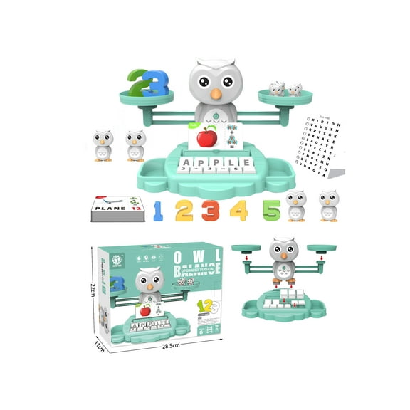 Valessati OWL Balance Counting Toy for Kids Ages 3 and Up - Educational and Learning Toy