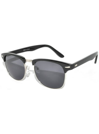 Clubmaster hot sale silver frame